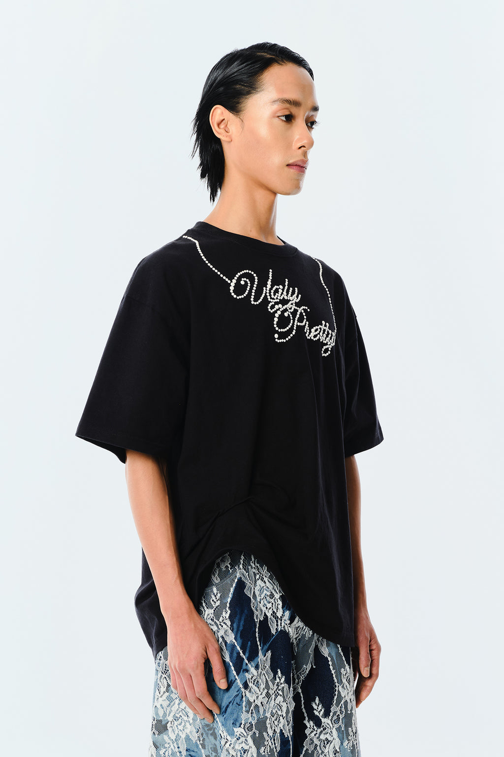 Ugly Pretty Pearl Logo T-Shirt (Black)
