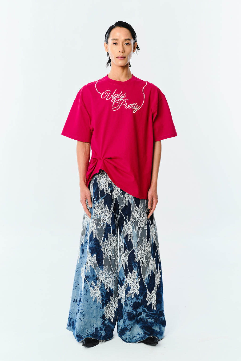 Ugly Pretty Pearl Logo T-Shirt (Red)